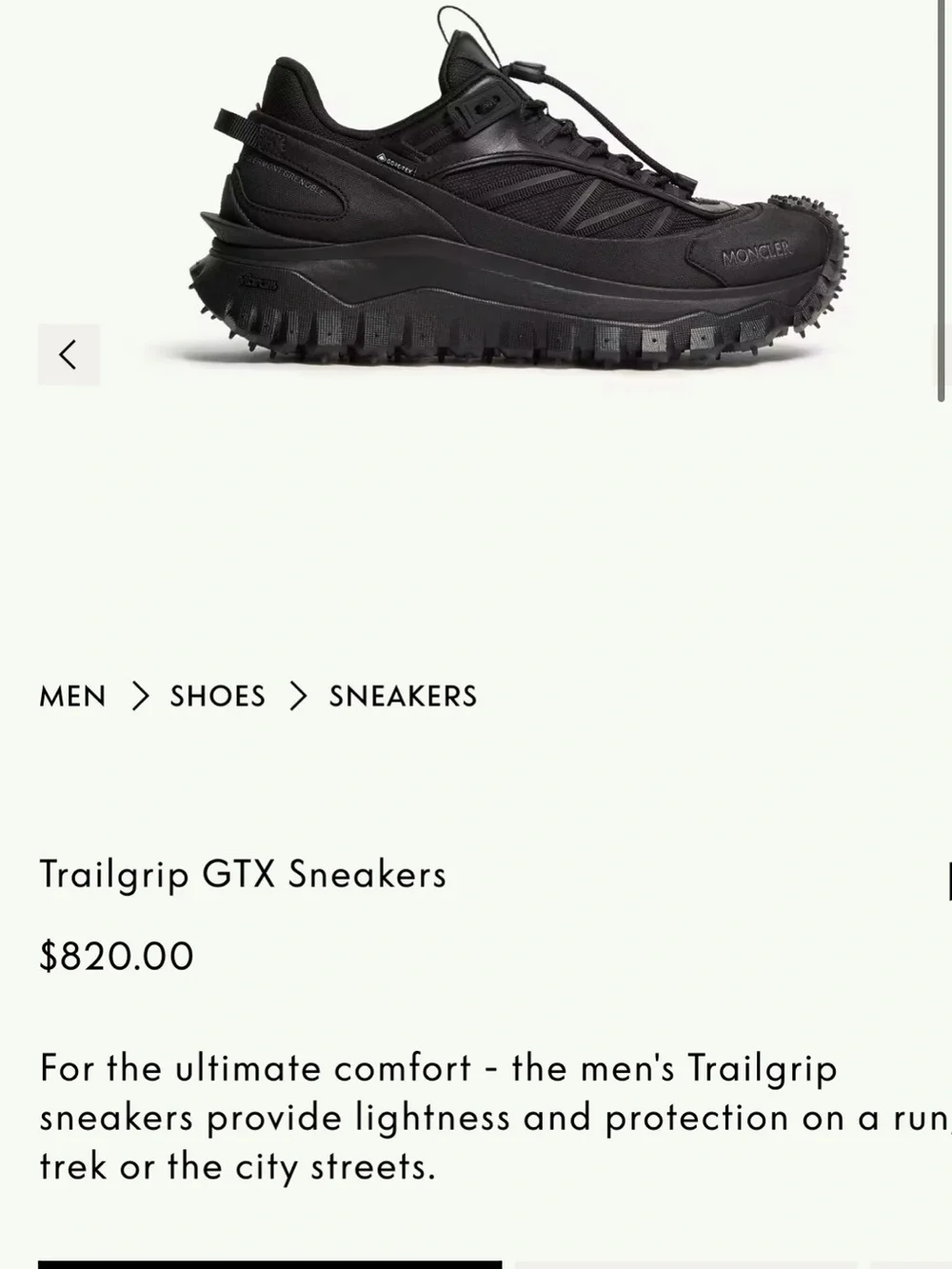 Moncler tailgrip gtx sneakers